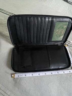 NWT Dopp Regatta Leather Zipper Travel Wallet